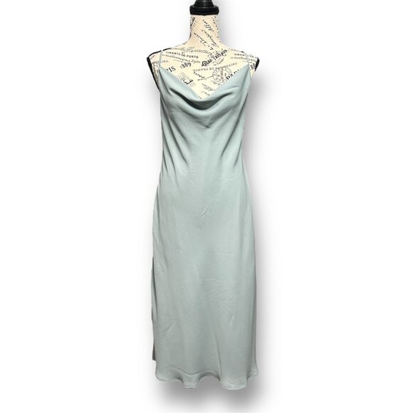 Show Me Your Mumu M‎ Sage Verona Cowl Neck Midi Dress Wedding Guest Bridesmaid